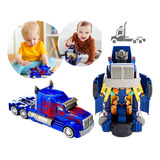 Brinquedo Caminhao Transformes Vira