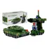 Brinquedo Carro Transformers Vira Robô Com Luz E Som Tanque