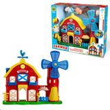 Brinquedo Cenario De Celeiro Com Animais   Samba Toys