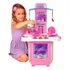 Brinquedo Cozinha Completa   Acessórios Big Star 16 Peças Cor Rosa