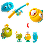 Brinquedo De Banho De Banheira Piscina Pescaria Baleia Bebe