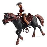 Brinquedo De Cavalo, Brinquedo De Cavalo Cowboy Detalhes Realistas Plástico Cores Brilhantes Alta Simulação Para Família (cavalo Preto)