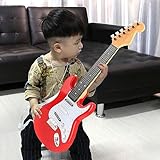 Brinquedo De Guitarra Elétrica, Multifuncional, Leve, Ativa Interesse Musical, Guitarra Infantil Segura Para Viagem (vermelho)