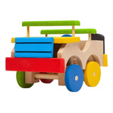 Brinquedo De Madeira Mdf Carro Carrinho Jipe Jeep Colorido 