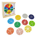 Brinquedo E Material Didático Discos De Frações Matemática