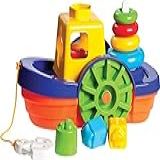 Brinquedo Educativo Barco Didático Com Blocos E Ancho  Merco Toys  Multicor