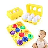 Brinquedo Educativo Montessori Infantil Caixa De Ovos De Encaixar Formas Geométricas Cores Sensorial