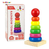Brinquedo Educativo Torre Rainbow