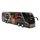 Brinquedo Em Miniatura Ônibus Ayrton Senna 30cm Preto