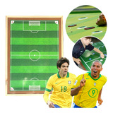 Brinquedo Futebol De Botão Campo 2 Times Resistente Portátil