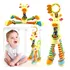 Brinquedo Girafa Pelúcia Chocalho Mordedor Móbile Berço Bebê