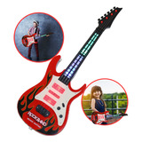 Brinquedo Guitarra Infantil Violão Cordas Criança Rockstar