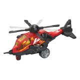 Brinquedo Helicoptero Vermelho De