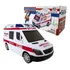 Brinquedo Infantil Carrinho Ambulância Com Som Luz Sirene Cor Branco
