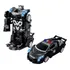 Brinquedo Infantil Carrinho Luz E Som Polícia Que Vira Robô Cor Preto Personagem Super Robô
