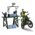 Brinquedo Infantil Forte Militar Boneco E Moto Samba Toys