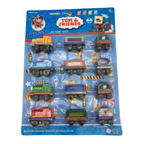 Brinquedo Infantil Trem Locomotiva Carga Com Vagão A Fricção