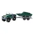 Brinquedo Jeep Jipe E Lancha Modelo Exercito Conjunto 52 2cm