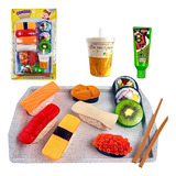 Brinquedo Kit Comida Japonesa Sushi Culinária Cozinha