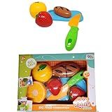 Brinquedo Kit Comidinhas De Velcro Cozinha Frutas De Cortar Crec Crec Infantil Com Frutinhas 8 Peças Pedagógico Feirinha Divertida   Premium MyBrins