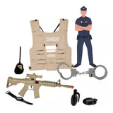Brinquedo Kit Policial Bombeiro