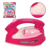 Brinquedo Mini Ferro De Passar C  Luz Pilha Home Set