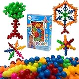 Brinquedo Montar Encaixar Estrela Plukt Criativo Educativo 100 Peças Infantil Lúdico Pakitoys