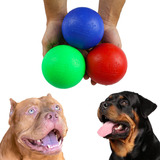 Brinquedo Para Cachorro Pet Bola 100mm Raças Grandes 3 Unid Cor Bola Cachorro Azul  verde  vermelho