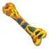 Brinquedo Para Cães Mordedor Borracha Osso Maciço 205mm Cor Colorido