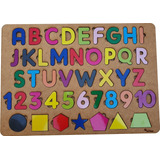 Brinquedo Pedagogico Educativo Kit Alfabeto  Números  Formas