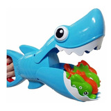 Brinquedo Pega Peixe Tubarão Para Banho Piscina Abre E Fecha