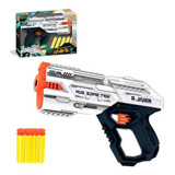 Brinquedo Pistola Lançador Atira Dardo Ravil X C 6 Dardos