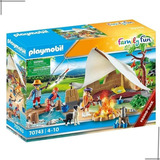 Brinquedo Playmobil Viagem De Acampamento Em Familia 70743