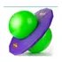 Brinquedo Pogobol Pula Pula Estrela Infantil Cor Roxo E Verde Forma Redondo