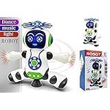Brinquedo Robô Musical 360 Graus Com Som E Luz ótimo Presente Brinquedo Boneco Musical Com Luz Dance Robot Robô Que Dança Dia Das Crianças