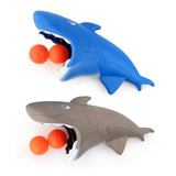 Brinquedo Tubarão Lançador De Bolinha   2 Bolas