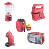 Brinquedos Air Fryer Batedeira Cafeteira Micro Ondas Liqu 