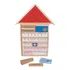 Brinquedos Educativos   Casinha Calendário 805 X 610 X 20mm Cor Vermelho Liso