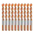 Broca De Torção Triangular Fura Tudo 6mm Kit 10 Unidades