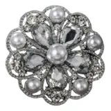 Broche 5cm Elegante Strass