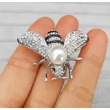 Broche Abelha Dourada Com