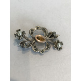 Broche Antigo Em Prata