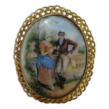 Broche Antigo Oval Cena