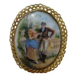 Broche Antigo Oval Cena