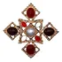 Broche Bijuteria Luxo Charme Refinado Pérola Evento  4s01112