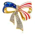 Broche Bijuteria Luxo Laço Strass Estados Unidos 25s117