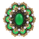 Broche Bijuteria Luxo Perola