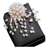 Broche Bijuteria Luxo Perola