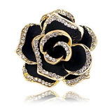 Broche Bijuteria Para Jaqueta Flor Elegante Strass A0411