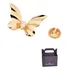 Broche Borboleta Asas Onduladas, Zircônia 542856 Rommanel